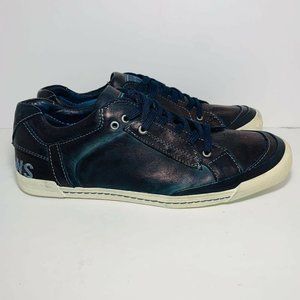 Salsa Jeans Dark Bronze Leather Sneaker Shoes 8